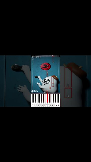 Skibidi Toilet (@GH.S) AMANDA THE ADVENTURER ANIMATION - Octave Piano Tutorial