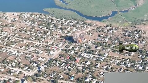 Russian airstrike at the village of Otradokamenka, Kherson