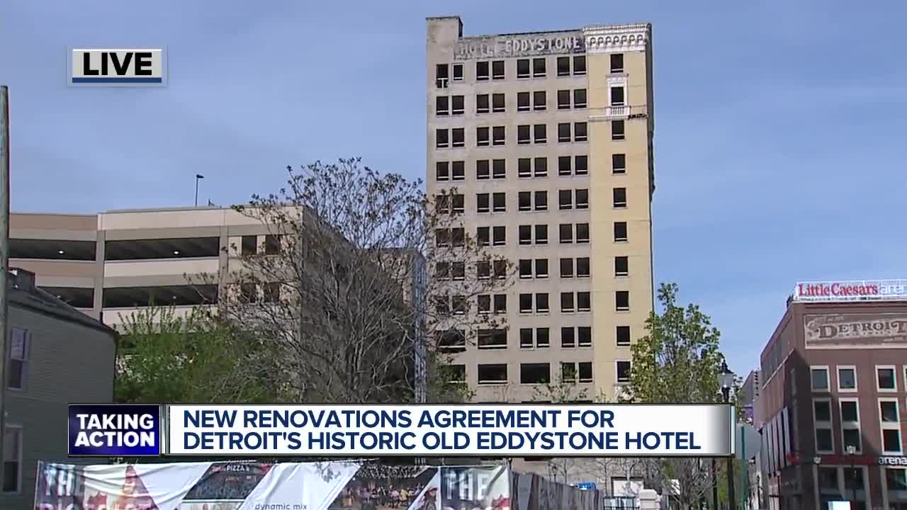 New renovations agreement for Detroit's historic old Eddystone Hotel