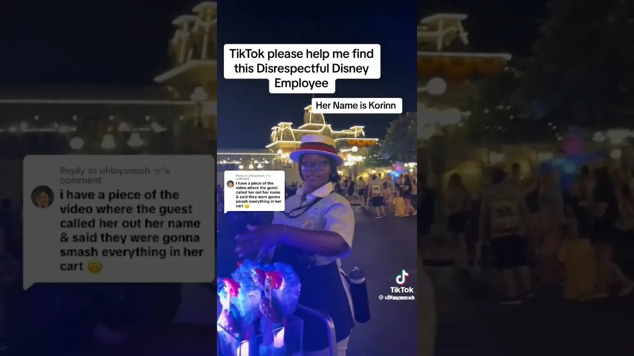 this isn't right Disney is. fun place to go this lady was rude was disrespectful to a family