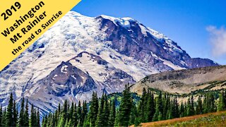 Washington: Mt Rainier, The road to Sunrise, the other side of the mountain