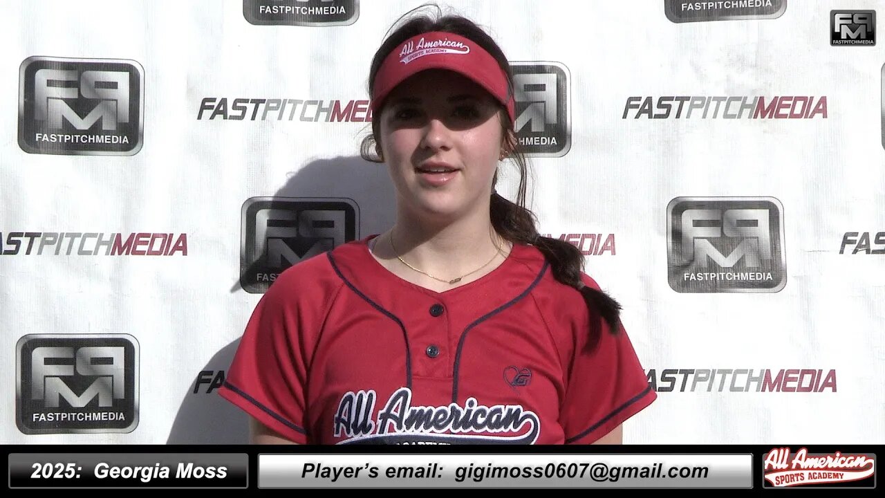 2025 Georgia Moss 4.0 GPA - Pitcher & First Base Softball Recruiting Skills Video - AASA McCafferty