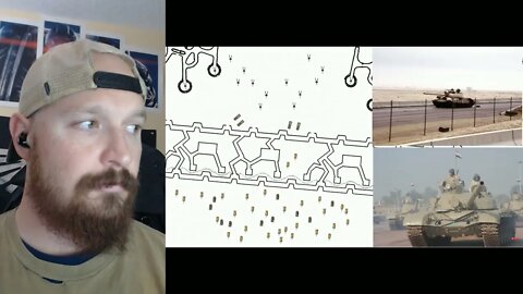 Ret.Soldier Reacts - Desert Storm - The Ground War, Day 1 - Crush the Saddam Line - Animated (YUP)