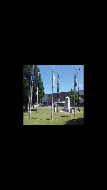 In a Democrat run America, flags should just stay half staffed