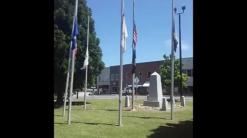 In a Democrat run America, flags should just stay half staffed