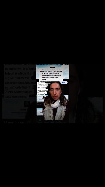 Trans Pseudoscientist Commits Logical Fallacy of Appeal To Authority (Ad Verecundiam