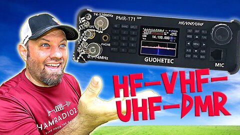 NEW! GUOHETEC PMR-171 VHF UHF HF SDR Ham Radio Mobile