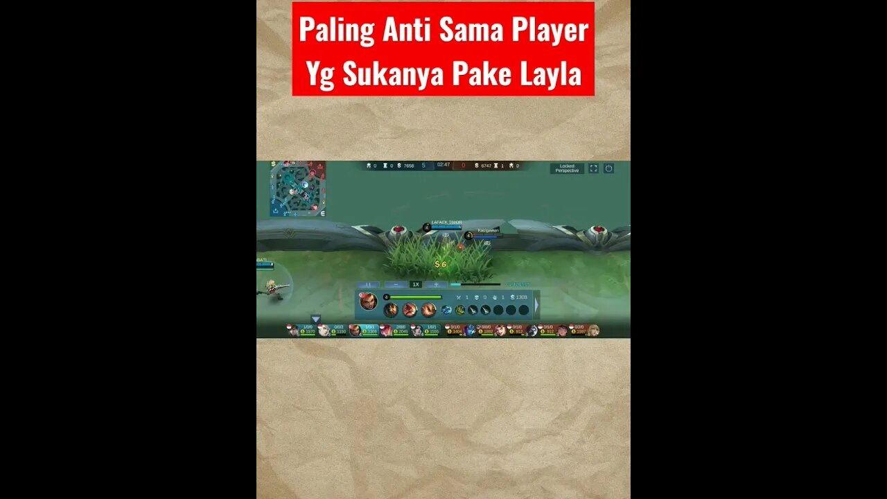 Kejar-Kejaran Sama Layla,Wkwkwk #mobilelegend #mlbb #mobilelegendsgame #tokogame #ml #omletarcade