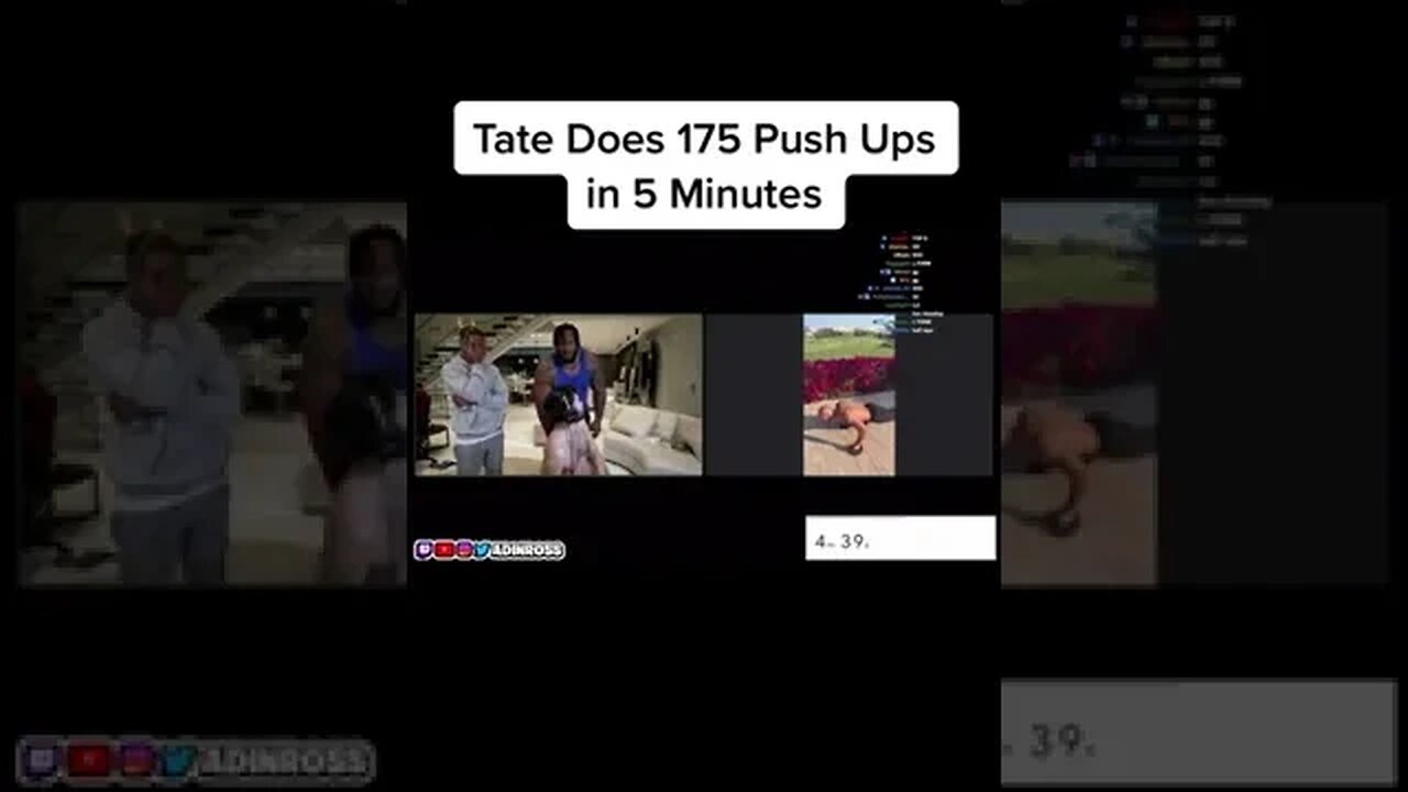 Tates does 175 push ups in 5 minutes #shorts #andrewtate #tiktokviral #tiktok #shortvideo