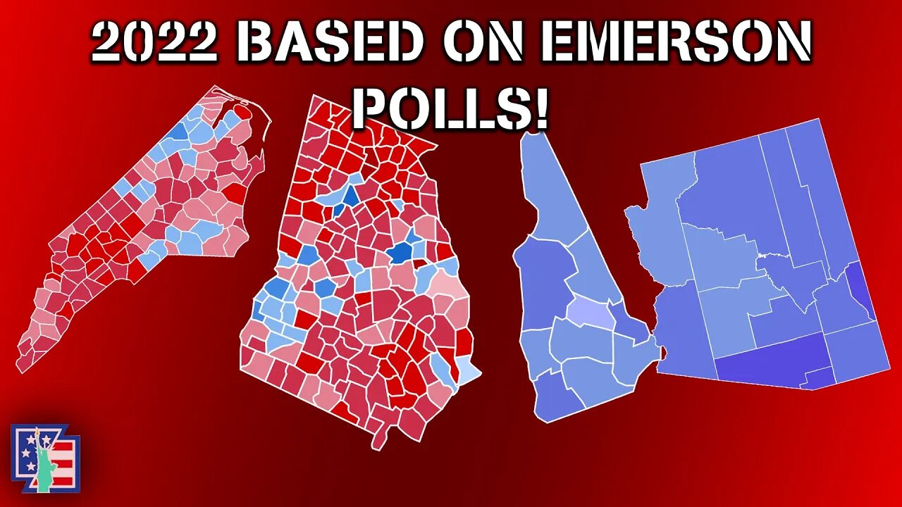 2022 Senate Map BASED ON EMERSON POLLS