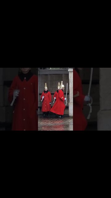 Sorting the hair on the head dress #horseguardsparade