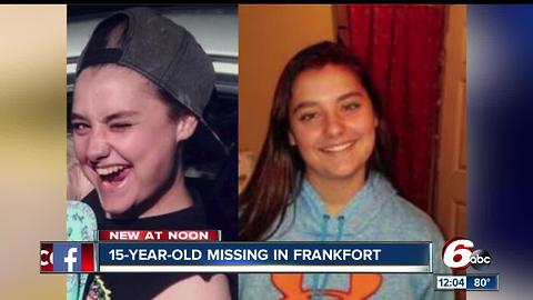 Frankfort police searching for missing 15-year-old