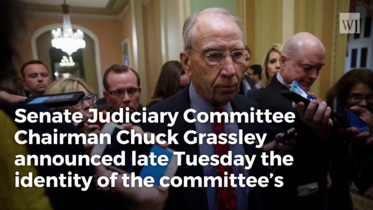Grassley Names Sex Crime Prosecutor To Stop Dems from Turning Hearing into 'Circus