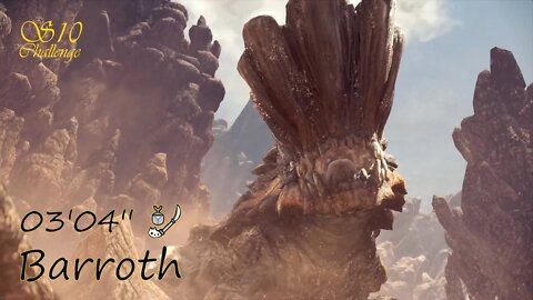 Barroth (03'04'') | Insect Glaive | Monster Hunter World: Iceborne | "Sub 10 Challenge"