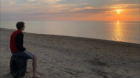 Sunset on Lake Michigan