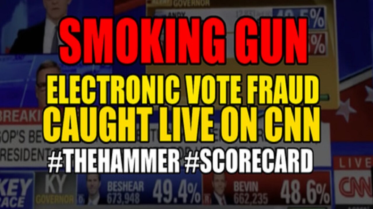 SMOKING GUN: ELECTRONIC VOTE FRAUD CAUGHT LIVE ON CNN!