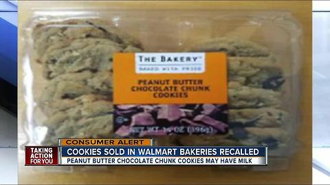 Cookies sold in Walmart bakeries recalled