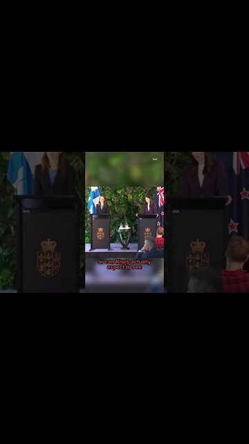 #NewZealand PM #JacindaArdern and #Finland PM #SannaMarin respond to a reporter's question about