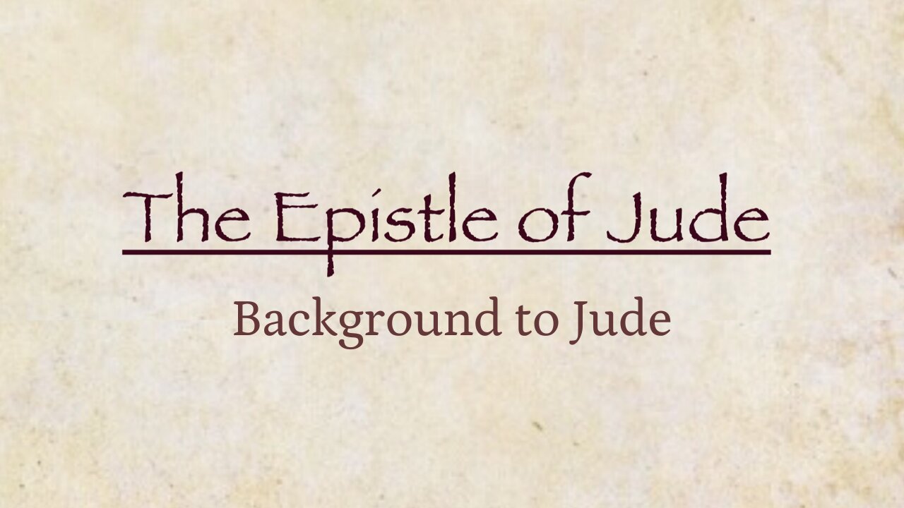 Jude - Background to Jude