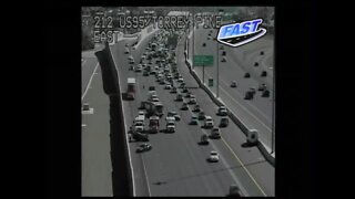 TRAFFIC CAM: Crash on US-95 after Jones Boulevard causes major delays