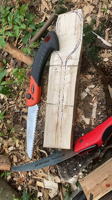 Start of a wood spoon