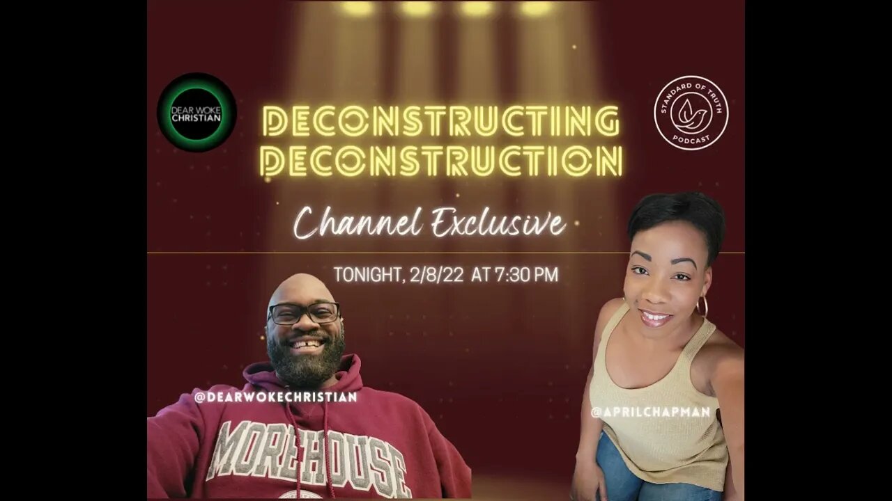 Looking forward to Deconstructing Deconstruction with @April Chapman