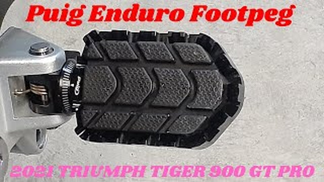 PUIG ENDURO FOOTPEGS FOR THE 2021 TRIUMPH TIGER 900 GT PRO