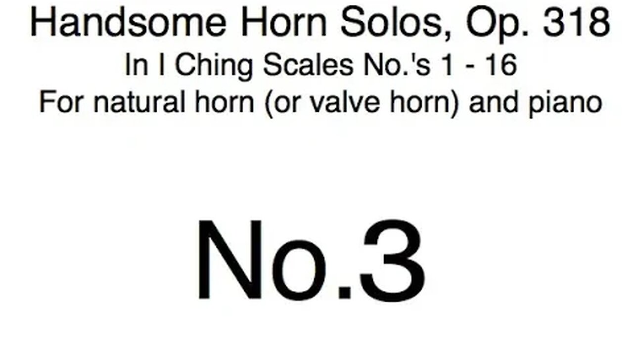 Richard Burdick's Handsome Horn Solos No. 3, Op. 318 No. 3 for horn & piano #Richard #Burdick #Horn