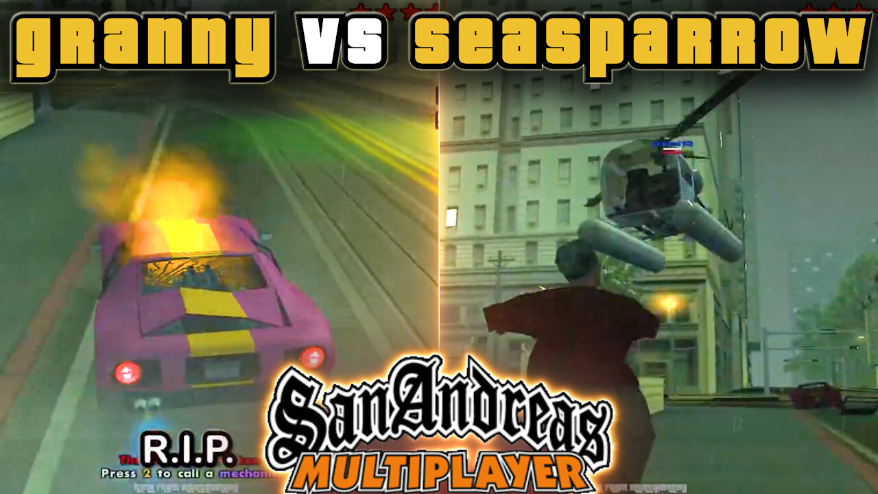 Seasparrow Attacks Grandma (San Andreas Multiplayer)