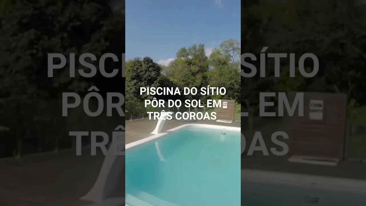 PISCINA SÍTIO PÔR DO SOL CABANAS EM TRÊS COROAS RS #tendeuecoisarada