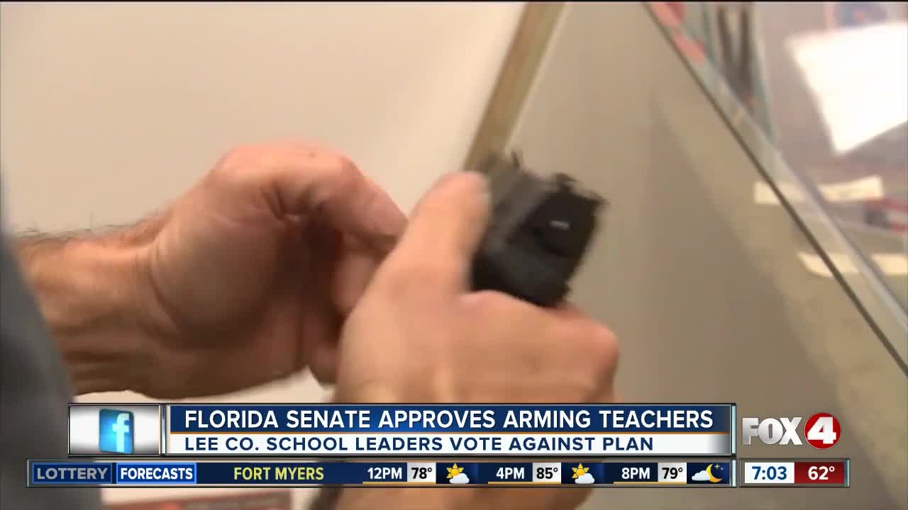 Lee County School Board votes unanimously against arming teachers