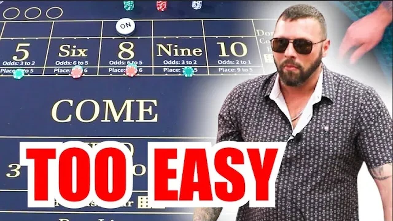 🔥TOO EASY?🔥 30 Roll Craps Challenge - WIN BIG or BUST #327