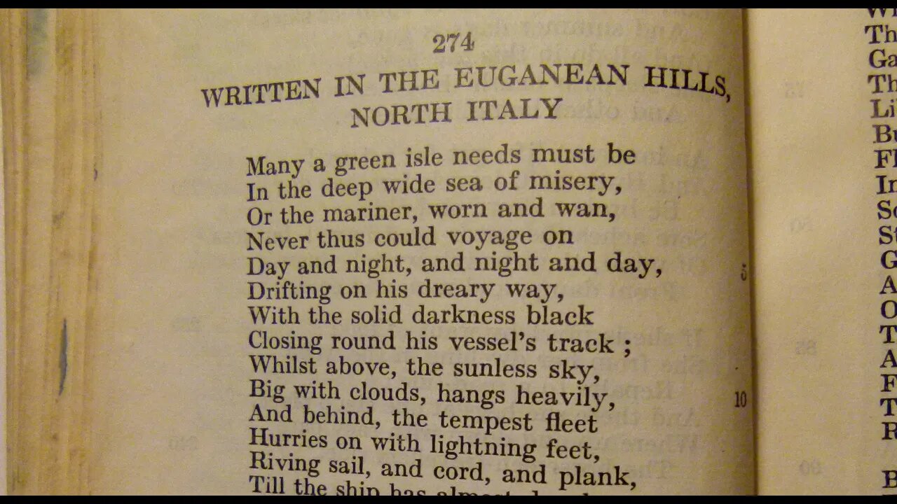 Written In The Euganean Hills, North Italy - P. B. Shelley