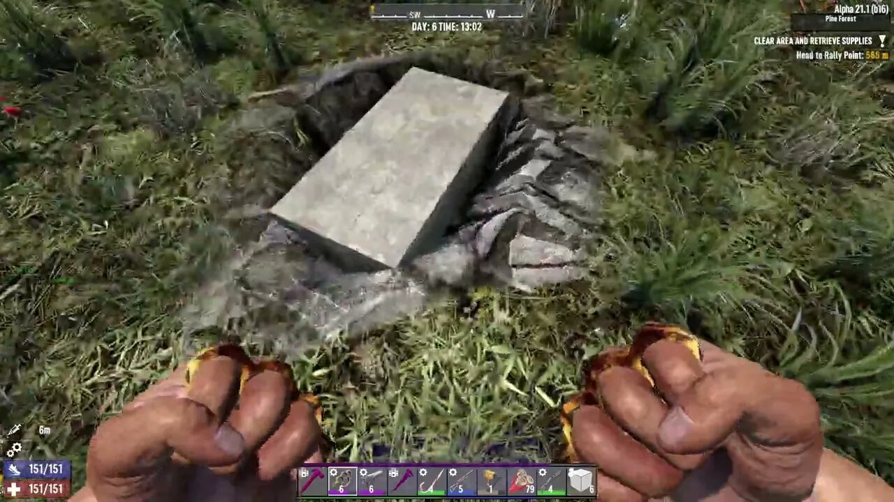 7 Days to Die - Hide Block to Dirt Edge