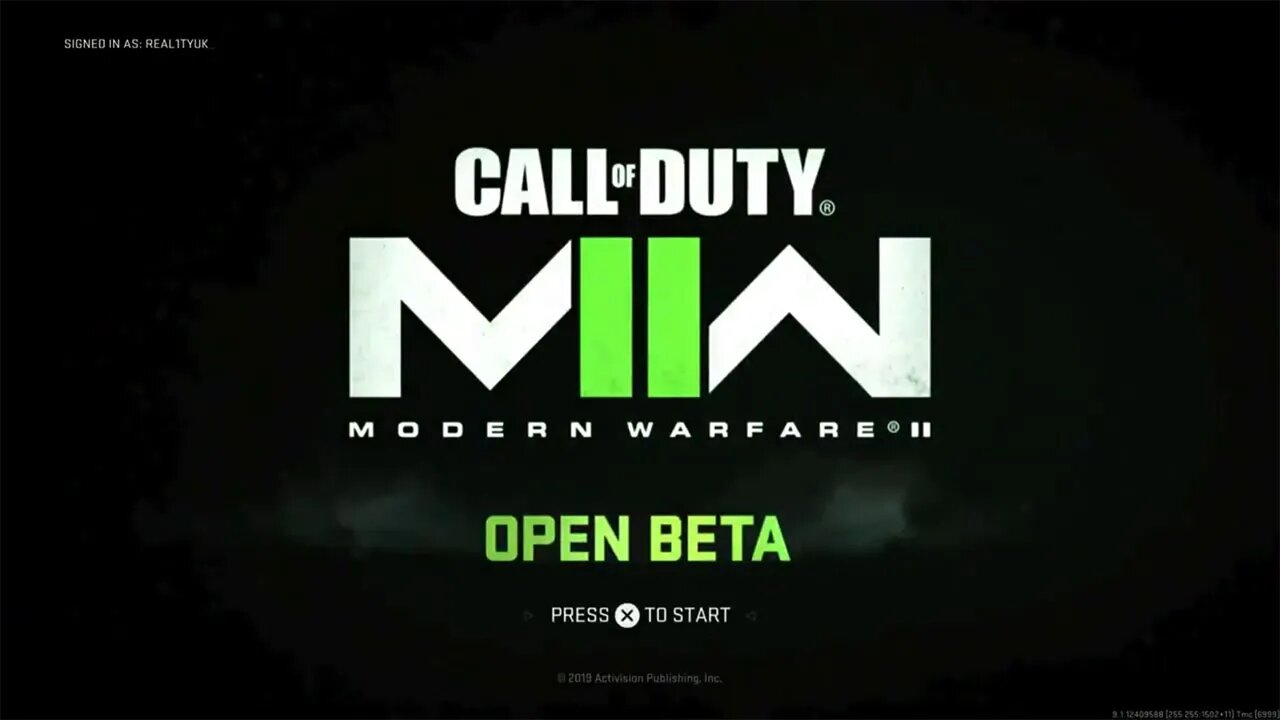 Call of Duty: Modern Warfare II BETA Startup Intro