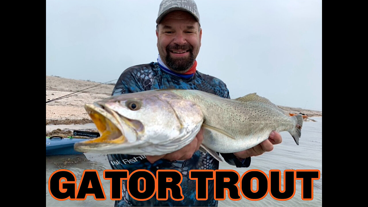 Kayak Fishing || Gator Trout on Texas Coast