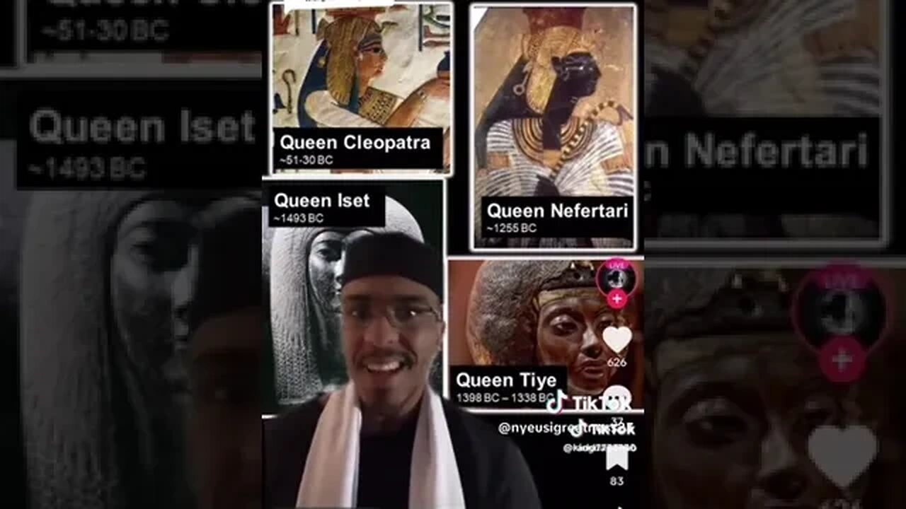 Ancient Black Egyptian Queens #ancienthistory #egyptian #queens #blackhistory