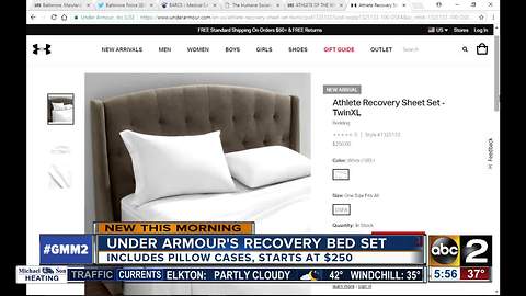 Under Armour offering recovery bed set