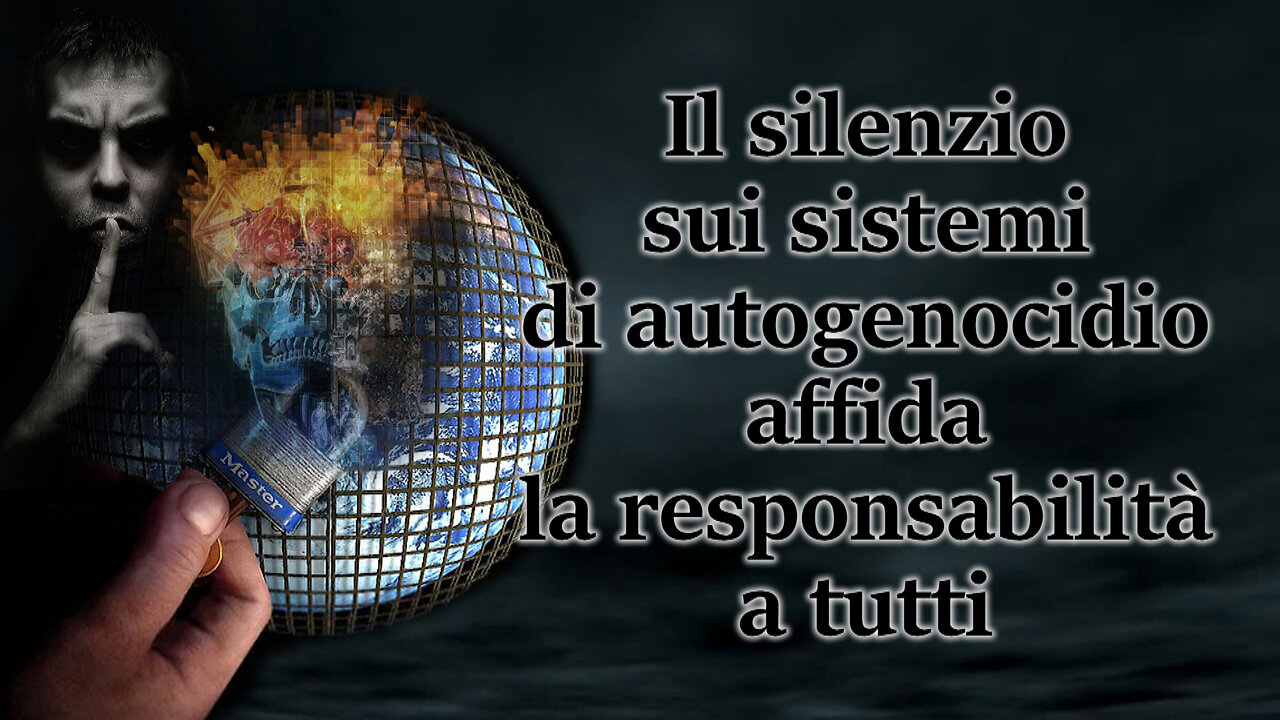 Il silenzio sui sistemi di autogenocidio affida la responsabilità a tutti