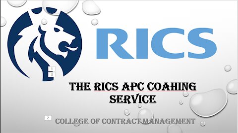 The RICS APC coahing service