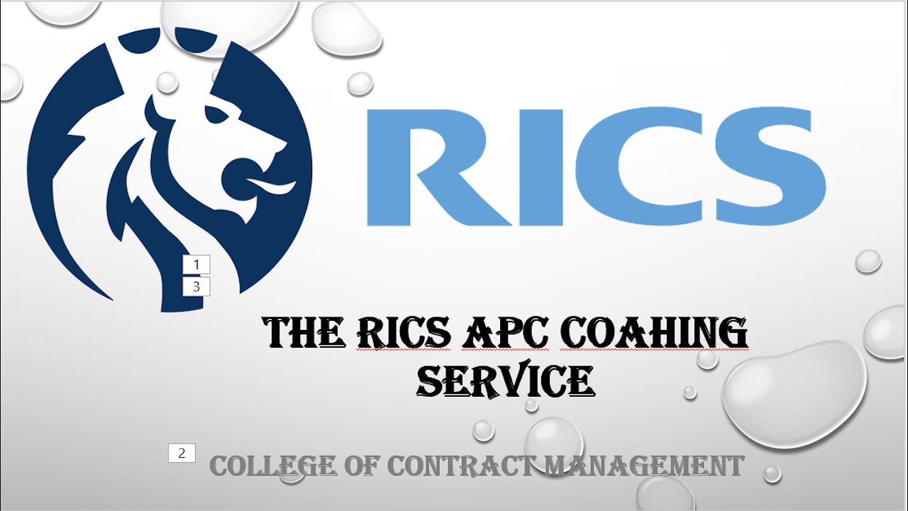 The RICS APC coahing service