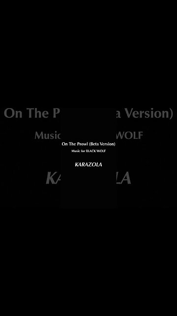 On the Prowl (Original Music)