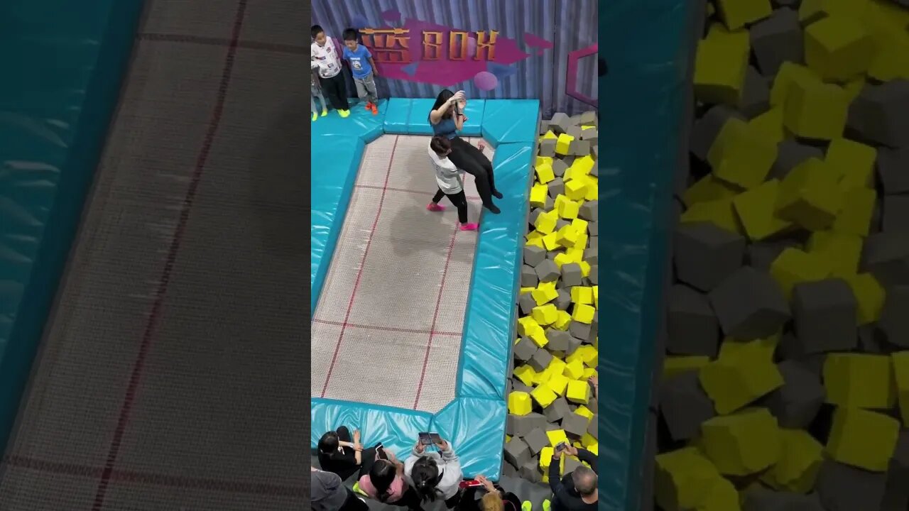 Best Funny videos 2022 😂 Trampoline Jumping #54 #shorts #poseitv