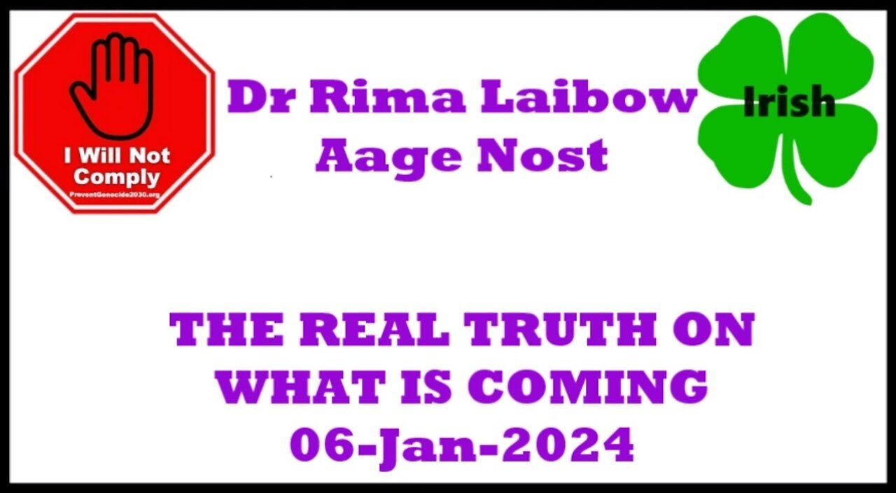 RIMA LAIBOW OF THE REAL TRUTH ON WHAT IS COMING 06-Jan-2023