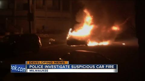 Vehicle Goes Up in Flames in Brewer's Hill Neighborhood