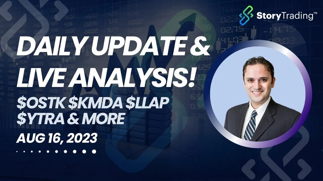 Daily Update & Live Analysis: $ARKK $SPY $OSTK BREAKDOWN + $KMDA $LLAP $YTRA & more