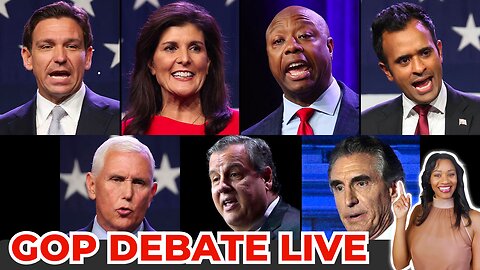 GOP DEBATE LIVE & Donald TRUMP