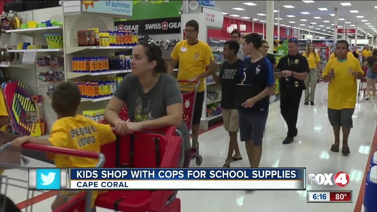 Kids shop with cops for school supplies in Cape Coral