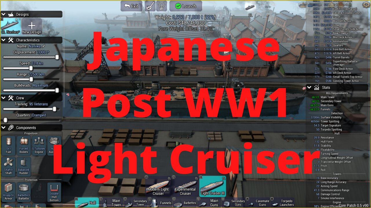 Japanese Post WW1 Light Cruiser