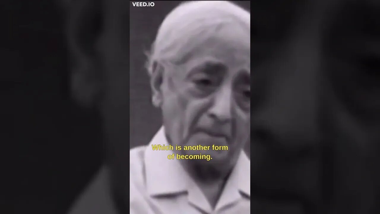 The Program Of Becoming [Krishnamurti] #short